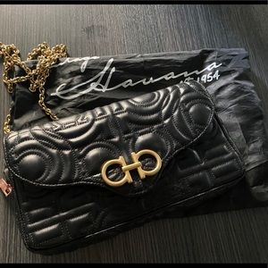 Salvatore Ferragamo quilted leather hand bag